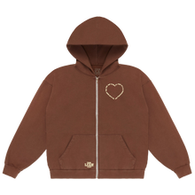 LOVIN' LIKE LEAH ZIP HOODIE (BROWN)