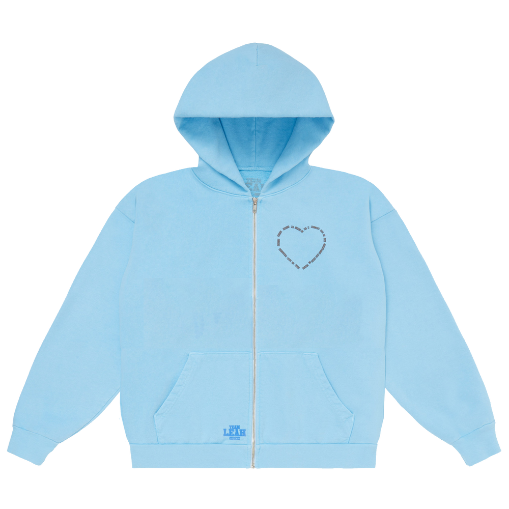 LOVIN' LIKE LEAH ZIP HOODIE (BLUE)