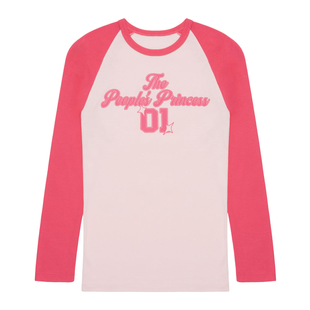 PEOPLE'S PRINCESS LONGSLEEVE RAGLAN (PINK)