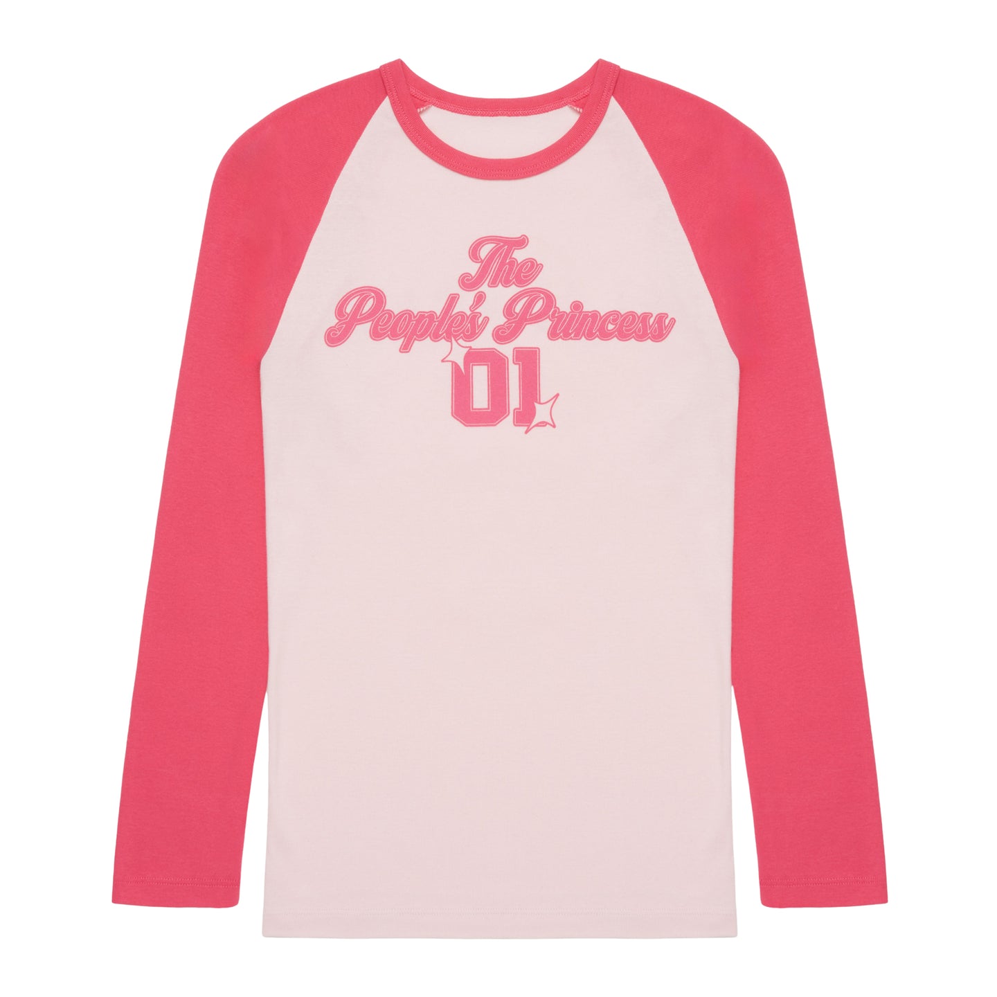 PEOPLE'S PRINCESS LONGSLEEVE RAGLAN (PINK)