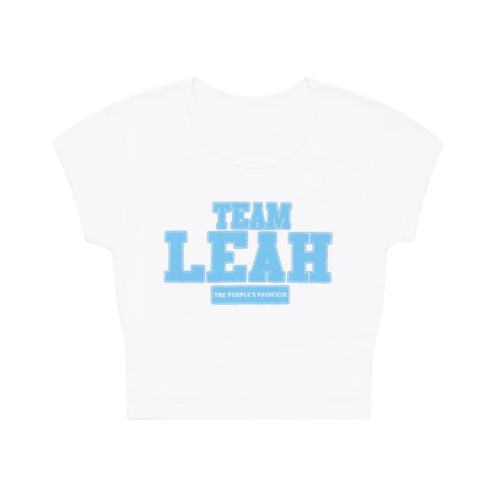 TEAM LEAH CROPPED BABY TEE